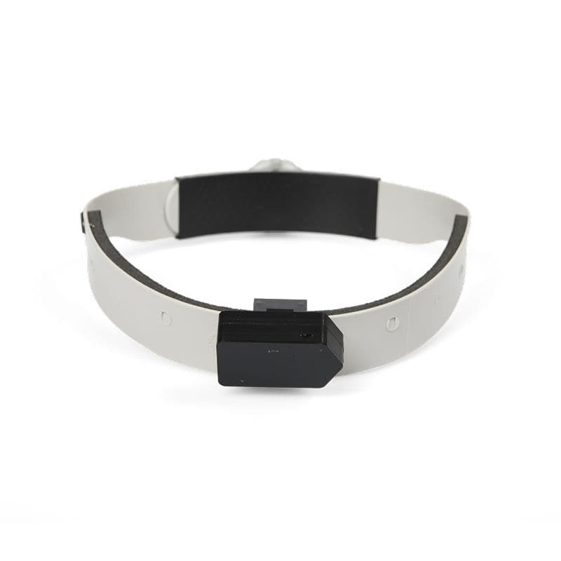 Sensore VORTEQ per la misurazione inerziale fissato a una fascia per la testa.